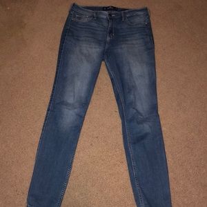Hollister Light Wash Super Skinny High Rise Jeans